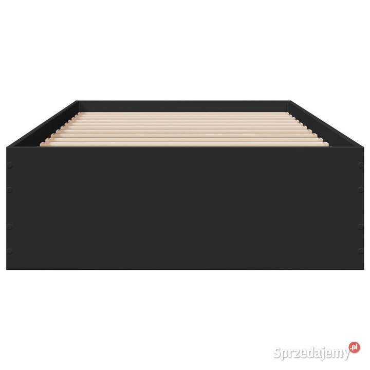 Rama łóżka z szufladami czarna 75x190 WM3280441 Łóżka