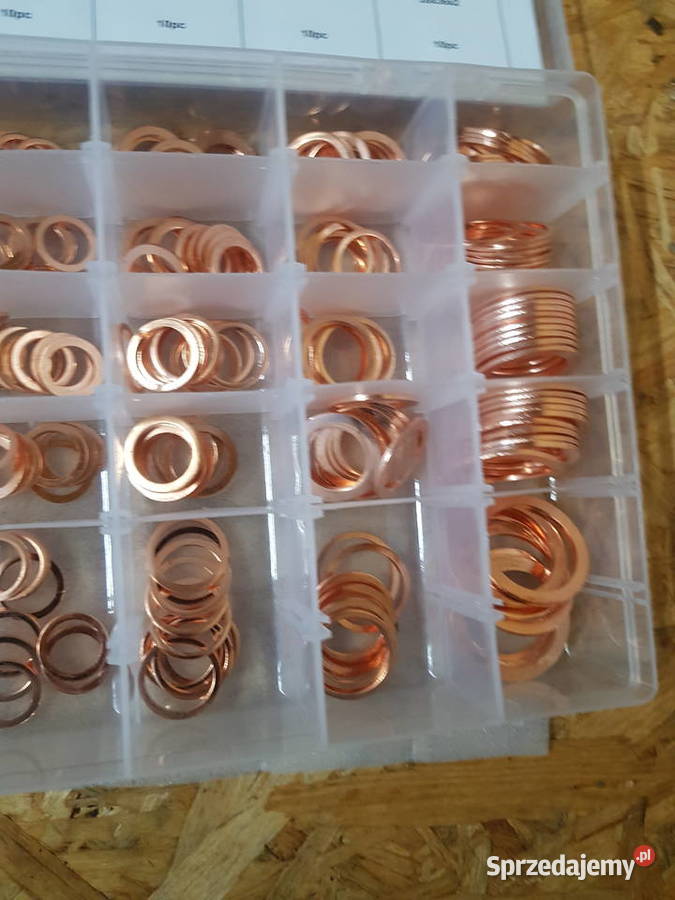 PODKŁADKI MIEDZIANE USZCZELKI ZESTAW 300 Głogowa