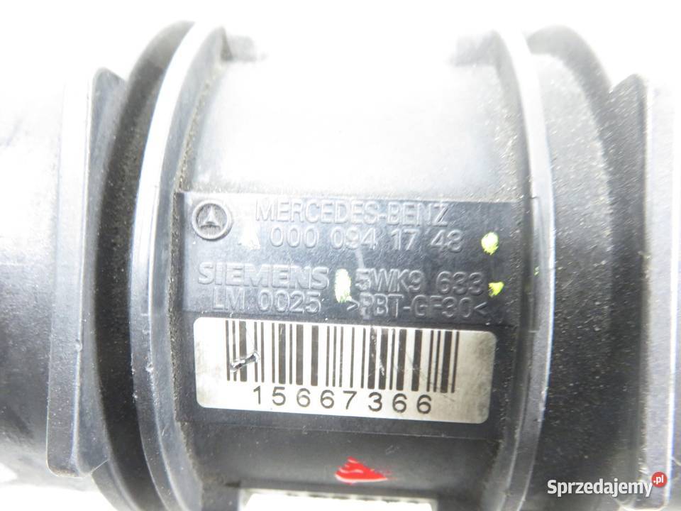 PRZEPŁYWOMIERZ MERCEDES W220 S 400 CDI 5WK9633 osobowe małopolskie sprzedam