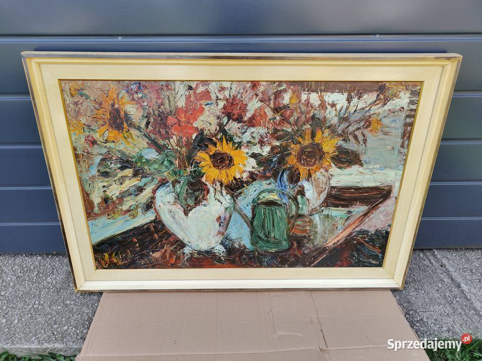 Duży malowany obraz