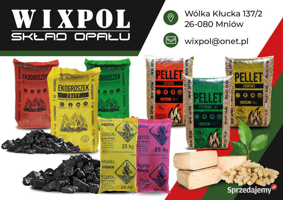 Pellet COMFORT A1 WIXPOL 1200 Wólka Kłucka sprzedam