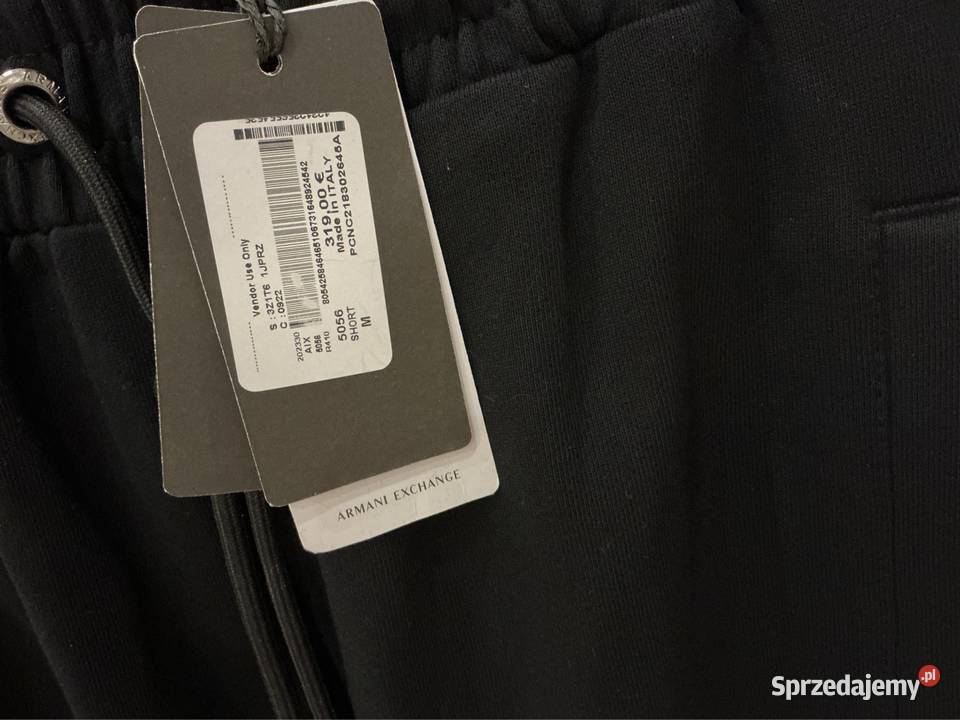Szort Czarne Męskie Armani Exchange M Nowe Nowa Sól
