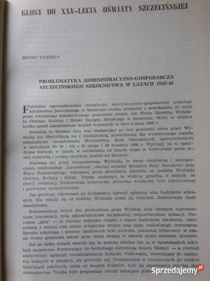 3738 W XXVLecie Oświaty Szczecińskiej 1970 zachodniopomorskie Szczecin sprzedam