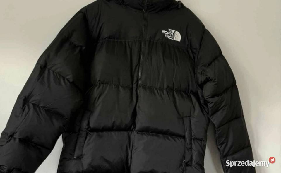 Czarna puchowa kurtka the north face Warszawa sprzedam