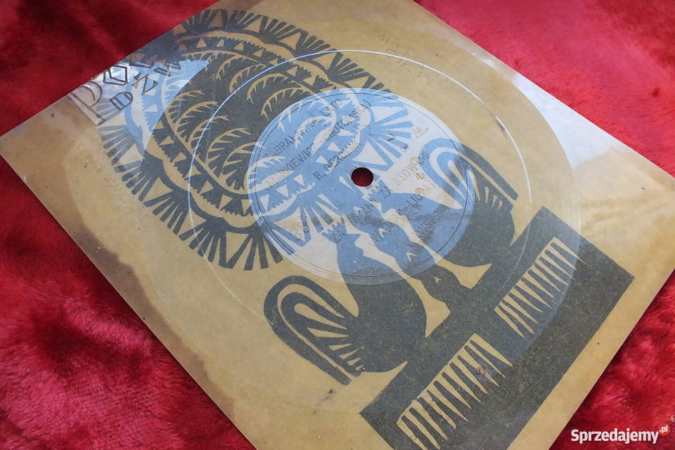 Stara pocztówka dźwiękowa Wawele RGerczak 1 płyta
