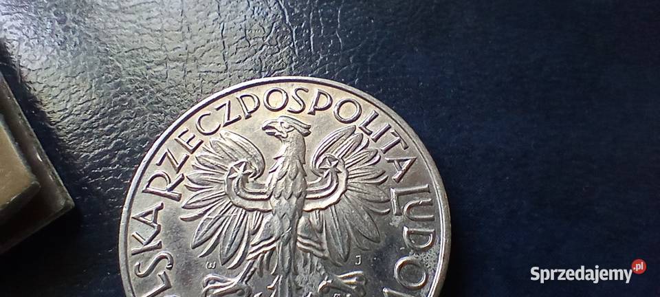 Stare monety 5 złotych 1974 Rybak PRL Polska Lesko