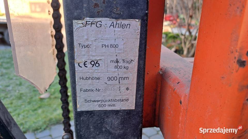 Wózek paletowy paleciak Magazynowanie Wiśniowa