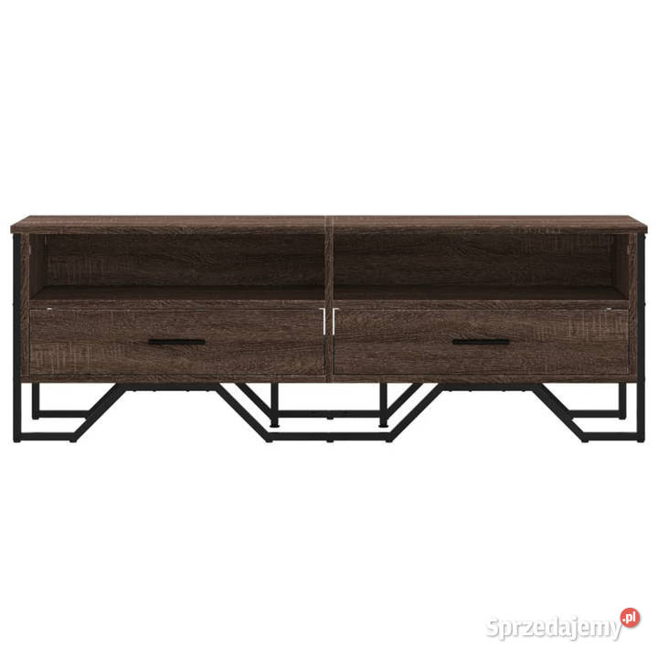 Szafka pod telewizor brązowy dąb 122x34x41 mazowieckie Warszawa