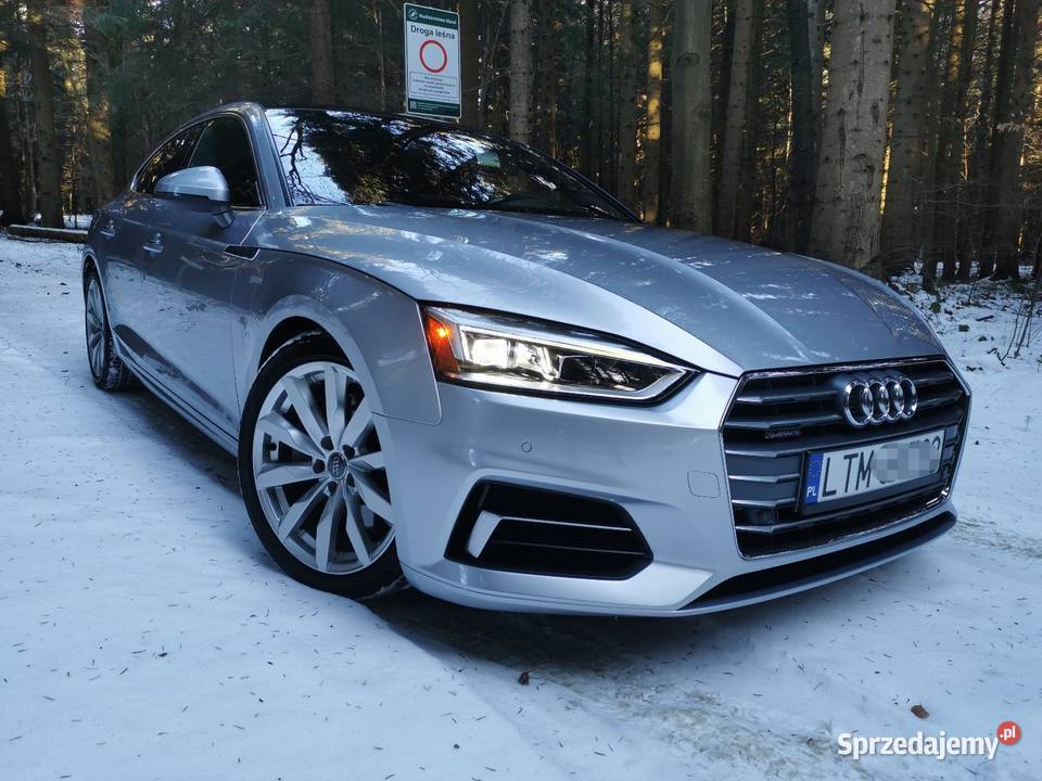 Audi A5 5F Quattro Czarny Środek kamera cofania lubelskie Tomaszów Lubelski