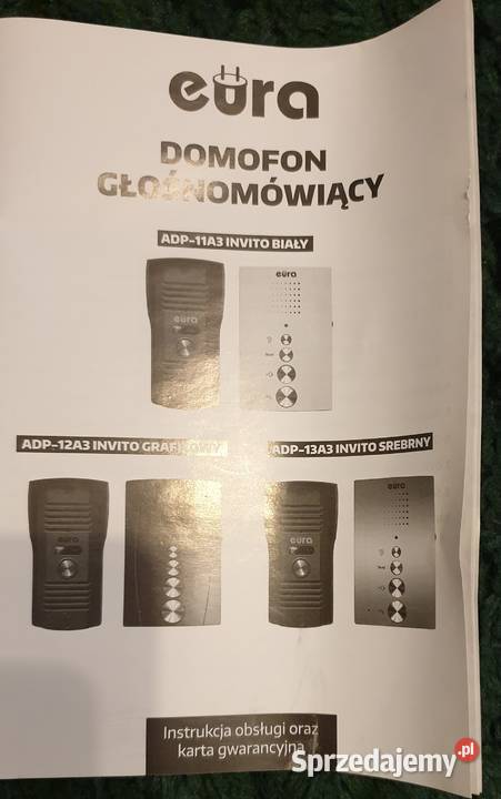 Domofon głośnomówiący ADP13A3 INVITO SREBRNY Pozostałe Kraków