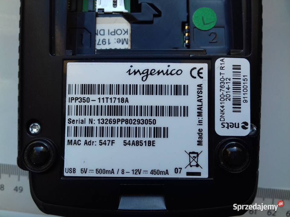 Terminal płatniczy Ingenico IPP350 w ładnym kujawsko-pomorskie Bydgoszcz