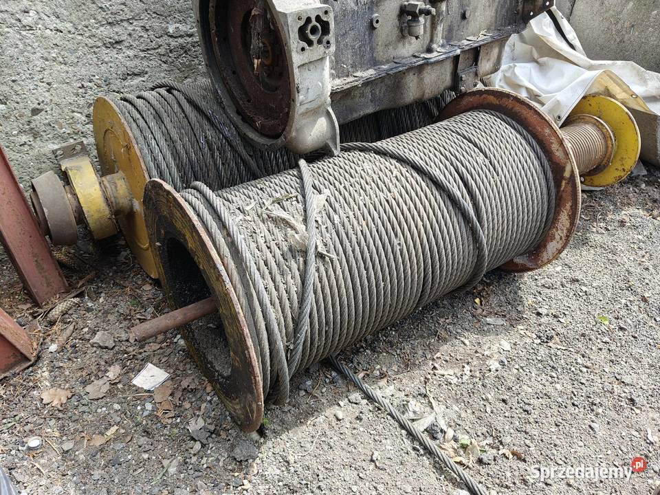Lina stalowa dwie szpule Stan liny nowy Części maszyn i innych pojazdów Bibice sprzedam
