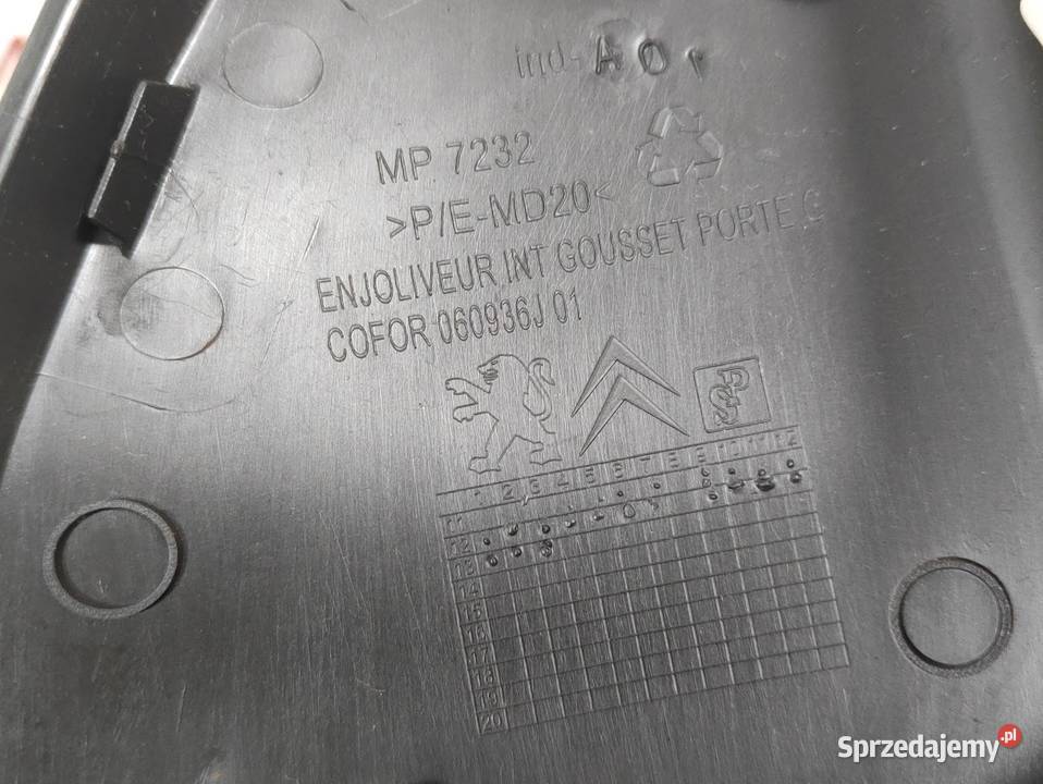 Osłona Trójkąt Lusterka Lewy Przód Citroen C Wyposażenie wnętrza Pleszew