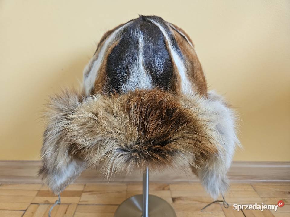 Czapka z naturalnego futra z lisa Poznań