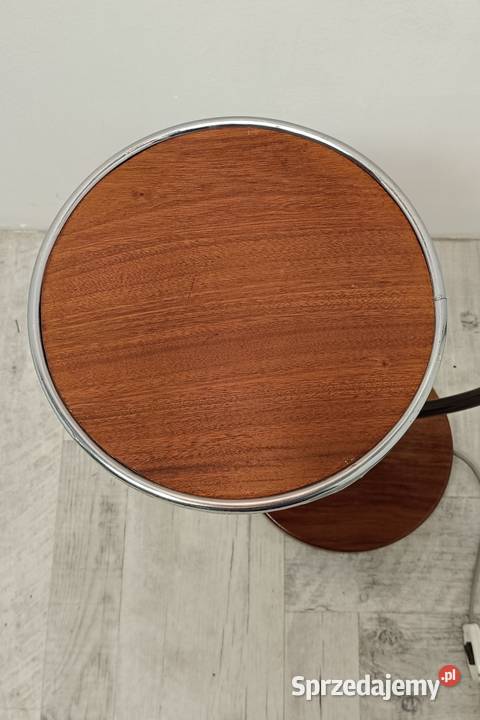 lampa podłogowa art deco modernizm chrom lata łódzkie sprzedam