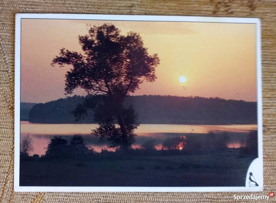WIDOK NA JEZIORO O ZACHODZIE SŁOŃCA FOT MAREK Piszczac sprzedam