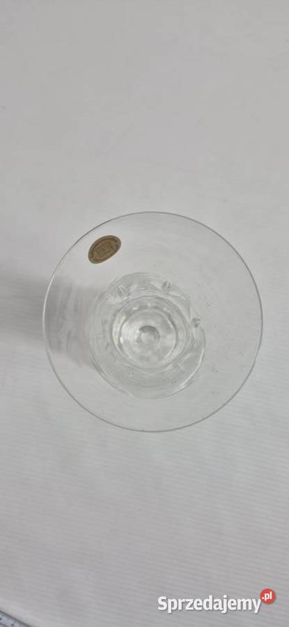 Kryształowy Wazon na Stopce Vintage Niemiecki 24 Biłgoraj