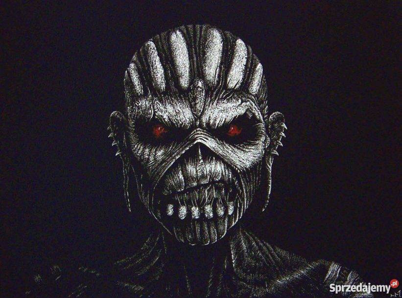 Eddie Iron Maiden Ręcznie grawerowany obraz w Sandomierz