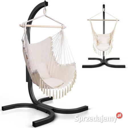KRZESŁO Brazylijskie Beżowe Boho FOTEL Wiszący Brzostek sprzedam