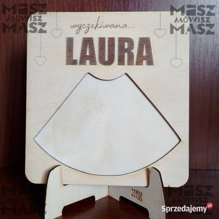 Ramka usg wyczekiwane dziecko ciąża drewno Racot sprzedam