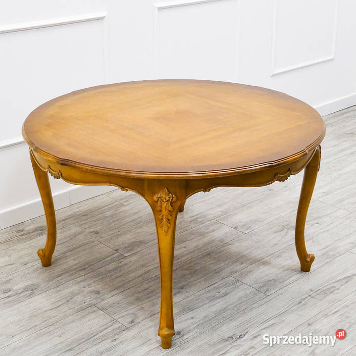 Drewniana ŁAWA francuska LUDWIK OKRĄGŁA Ława wielkopolskie Kalisz