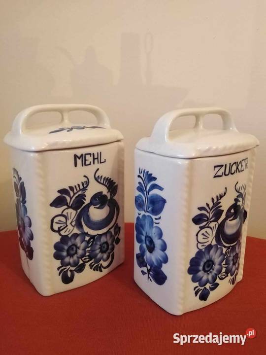 Pojemniki Fajans PRL Porcelana i szkło Wałbrzych
