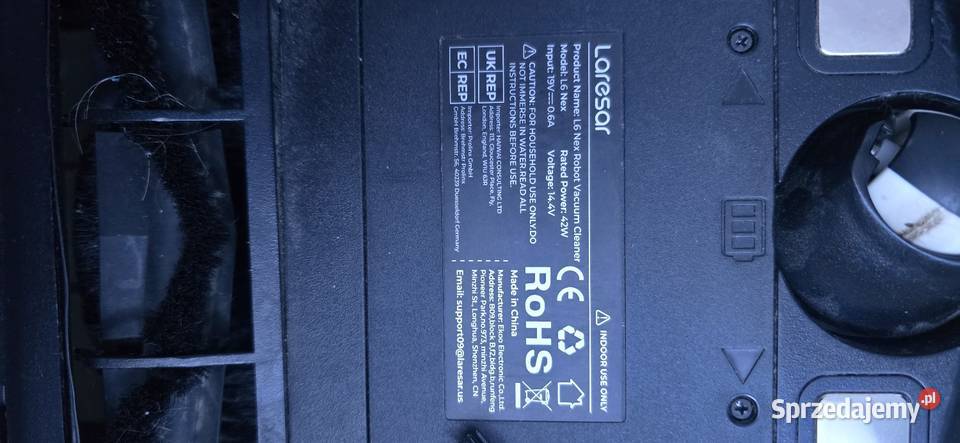 Robot sprzątający Laresar l6 nex czarny Błaszki