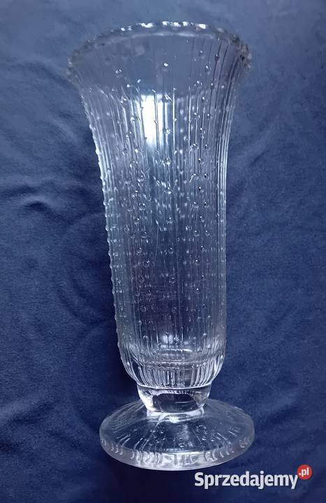 Wazon Mid Century Modern Sklo Union Bohemia lata Porcelana i szkło Koźminek