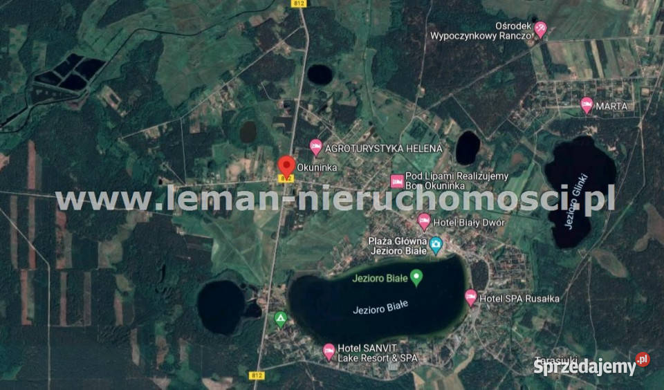 sprzedaży działki Okuninka 1104m2 sprzedam
