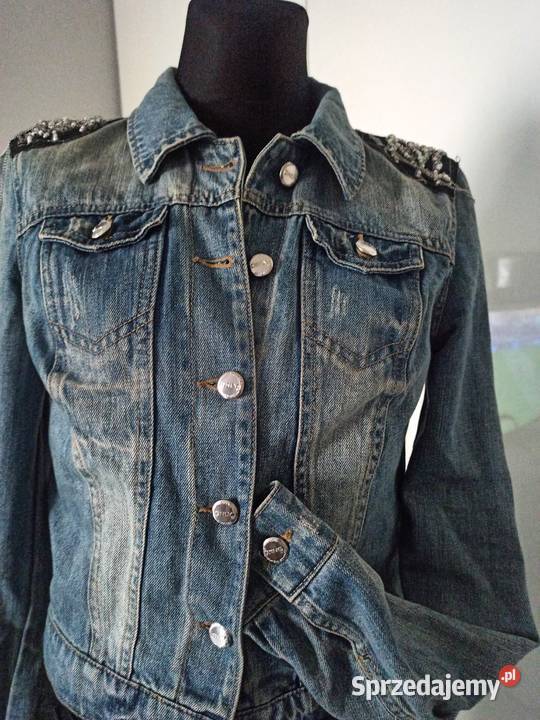 kurtka jeans z ozdobnymi pagonami Częstochowa