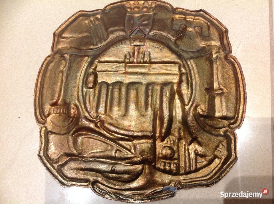 Stara Tabliczka Dekoracyjna BERLIN miedziana Nowa Sól