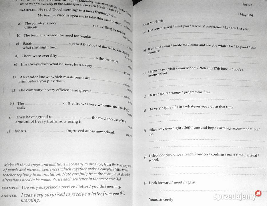 Cambridge First Certificate Examination Practice