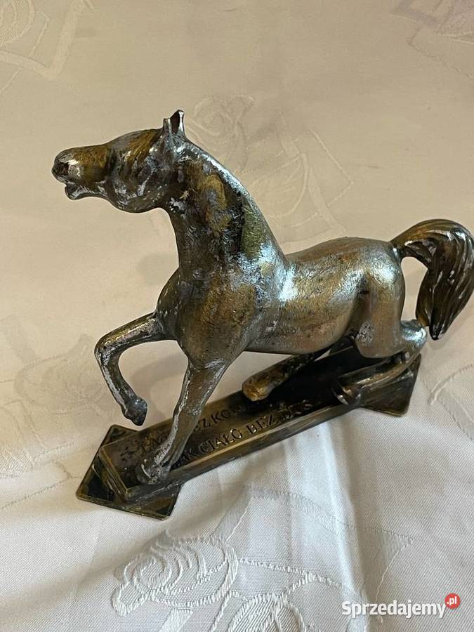 Mosiężna figurka konia Kraków sprzedam