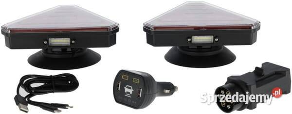 Zestaw lamp bezprzewodowych LED trójkątnych Kamionna