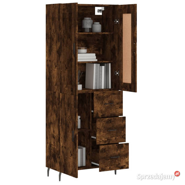 Witrynka przydymiony dąb 695x34x180 materiał Warszawa