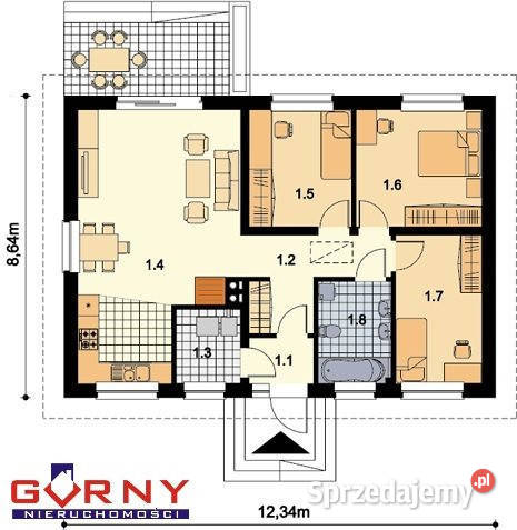 Dom wolnostojący 11492m2 Kletnia mieszkalny łódzkie sprzedam