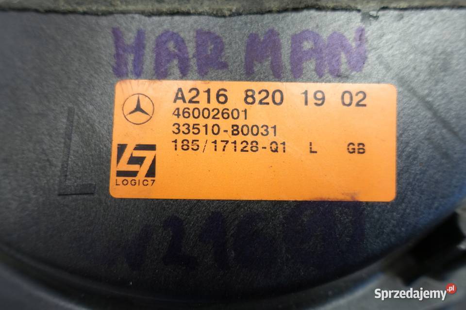 Mercedes W216 C216 GŁOŚNIK HARMAH KARDON lewy osobowe Janów