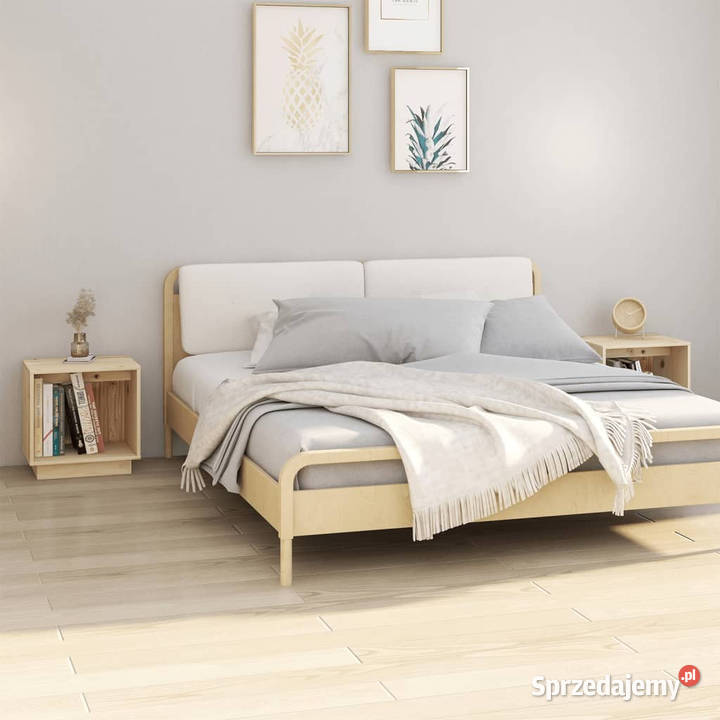 Szafki nocne 2 40x30x40 lite drewno sosnowe Warszawa