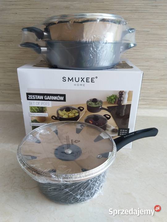 NAJTANIEJ Zestaw Garnków Karbowanych 6el śląskie Zabrze