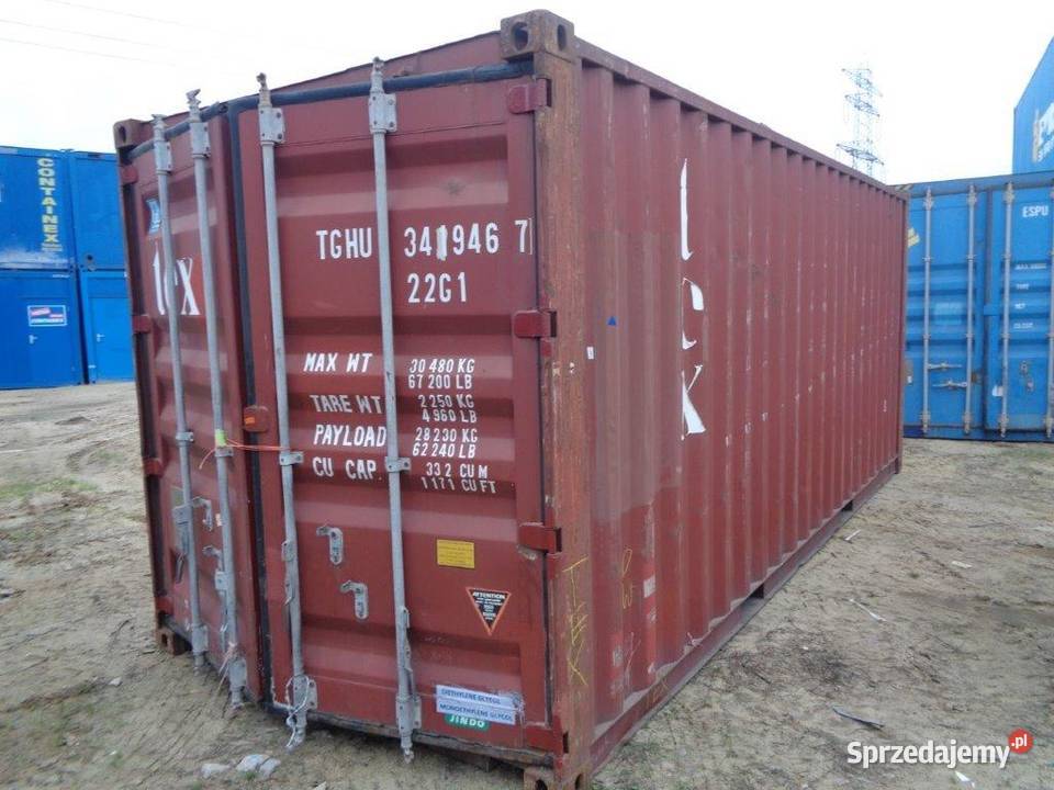 Kontener morski magazynowy 20DV używany 6 m Magazynowanie sprzedam