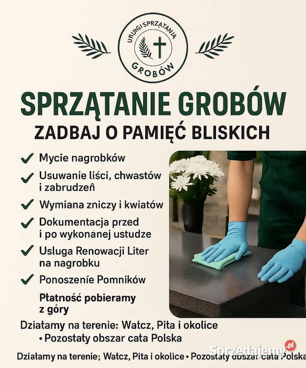 Sprzątanie Nagrobków Piła Wałcz i okolicę