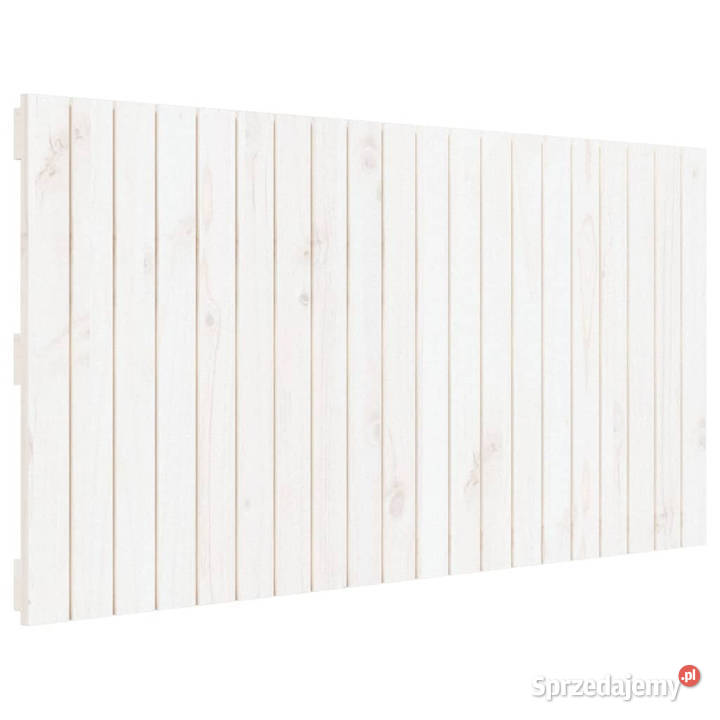 Wezgłowie łóżka białe 1275x3x60 lite drewno mazowieckie Warszawa