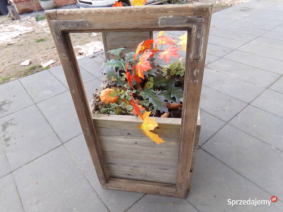 Stare okno rama okienna retro loft lustro Ełk