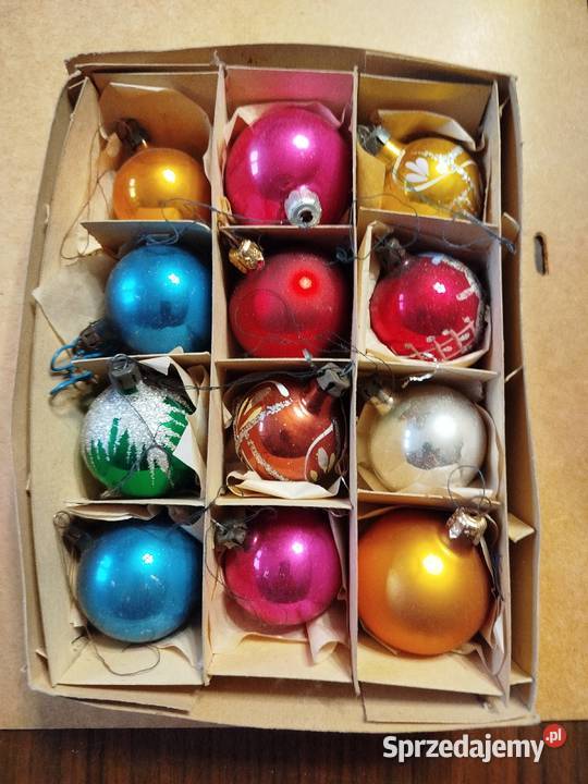 Bańki choinkowe 42 sztuki z różnych kompletów Kraków sprzedam