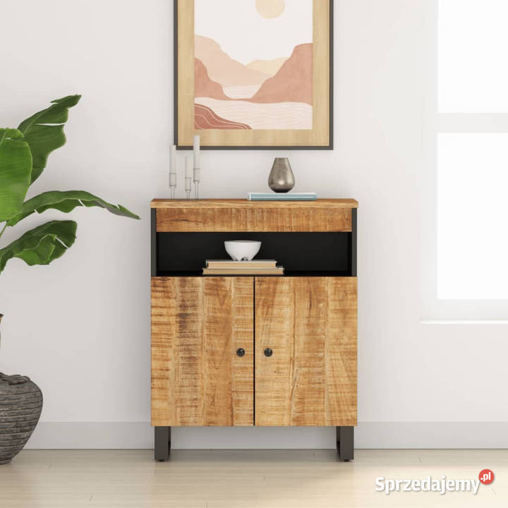 Szafka z 2 drzwiczek 60x33x75 lite drewno mango Warszawa