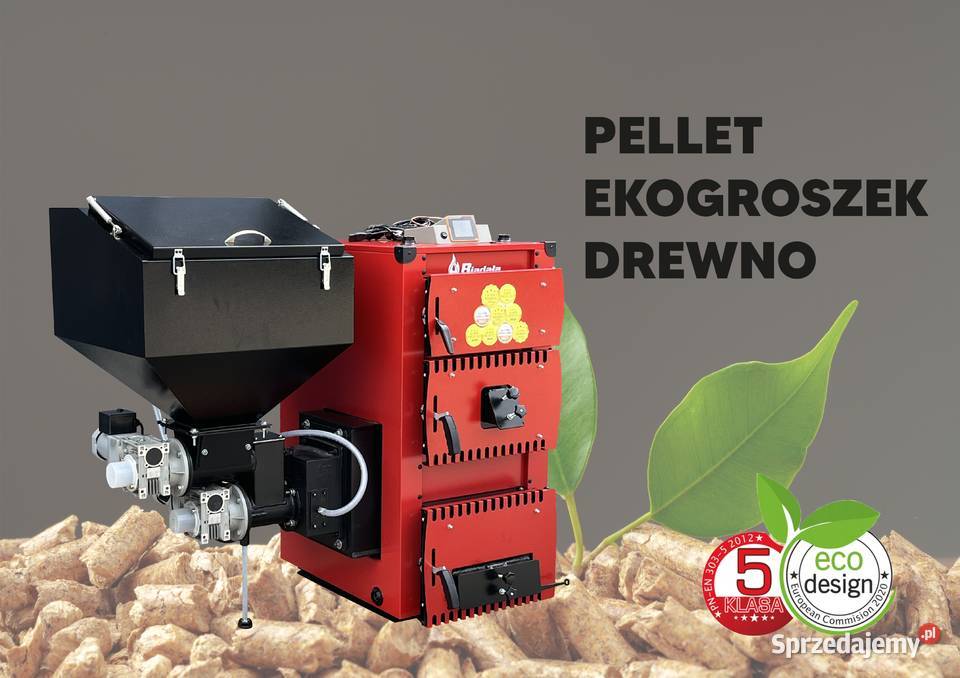 NOWOŚĆ Kocioł na drewno pellet ekogroszek ATEST Brodnica Górna