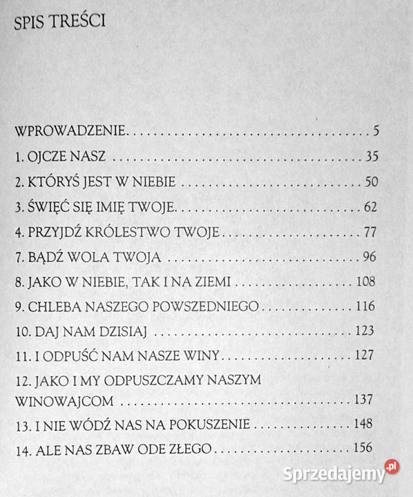Ojcze Nasz Medytacje z Jezusem Andrzej miękka Chełm sprzedam