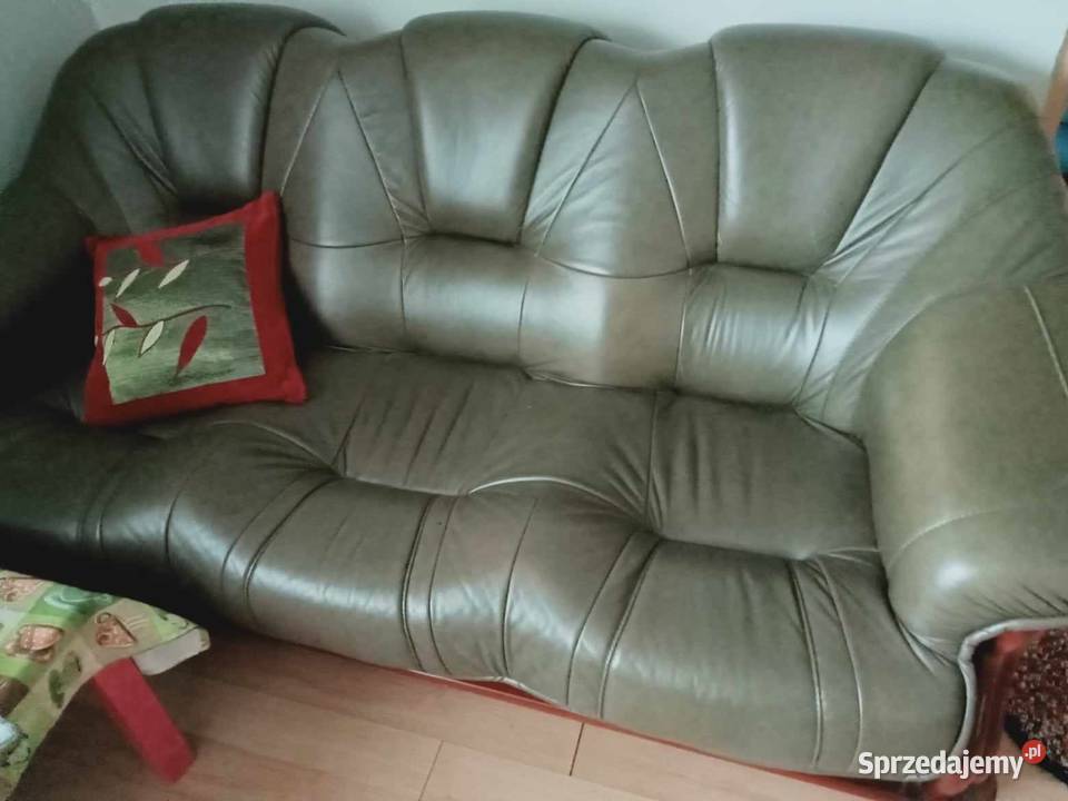 Komplet mebli z prawdziwej skóry lubelskie Opole Lubelskie