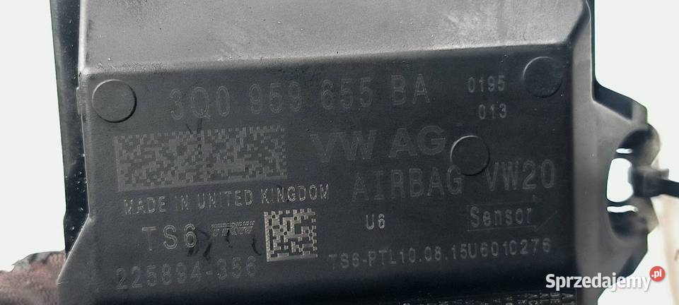 SENSOR AIRBAG VOLKSWAGEN PASSAT B8 3Q0959655BA osobowe Lipno