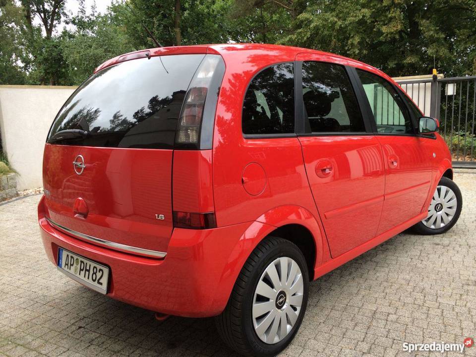 Opel Meriva nieuszkodzony czerwony Sopot sprzedam